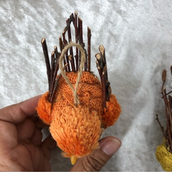 Set of 4 Woodland Animal Wildlife Bird Ornaments/Figurines Natural - Picture 8 of 8